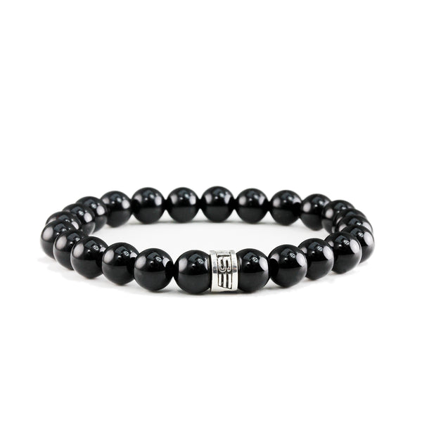 Bracelet Classic Onyx Poli et argent